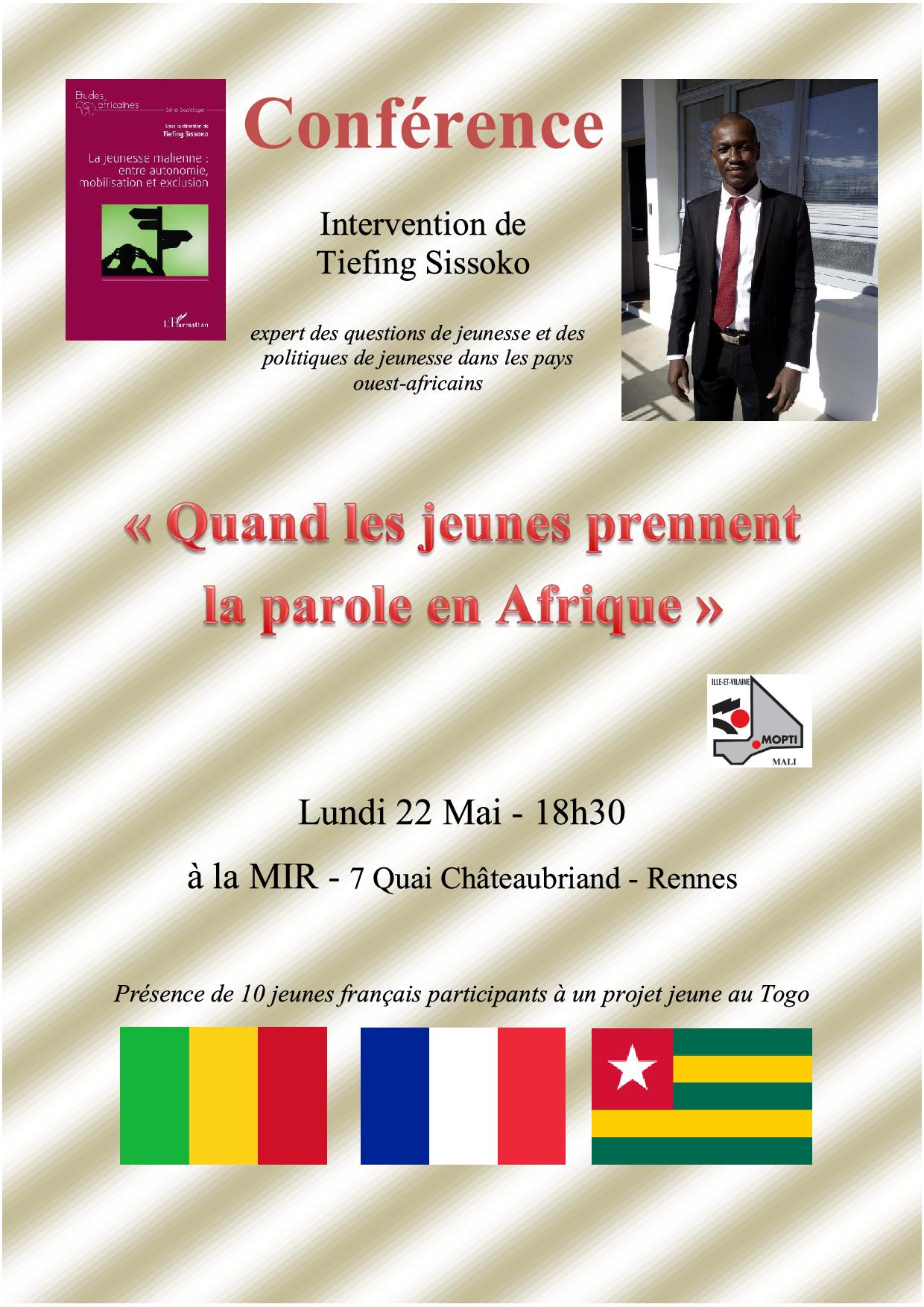 Affiche Conférence Jeunesse Malienne